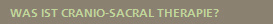    WAS IST CRANIO-SACRAL THERAPIE?